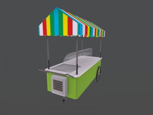 ice cream stand 3D मॉडल