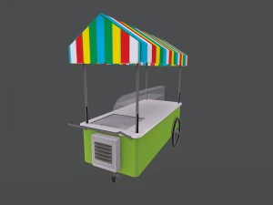 ice cream stand 3D Model