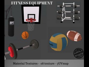fitness equipment Modèle 3D