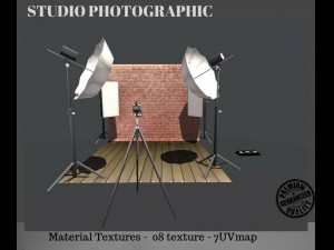 studio photography Modelo 3D