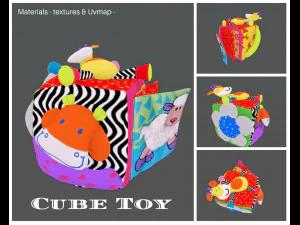 zabawka w kształcie kostki Model 3D