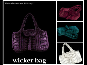 wicker bag 3D मॉडल