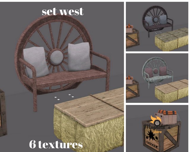 west set Modèle 3D .c4d .max .obj .3ds .fbx .stl .blend 