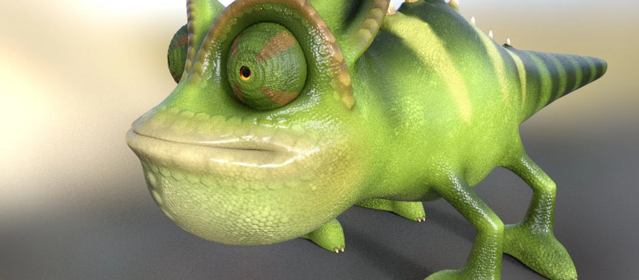 chameleon model 3d 3D Model .c4d .max .obj .3ds .fbx .stl .blend 