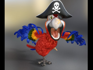 parrot pirate 3D 模型