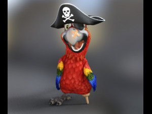 parrot pirate 3D 模型