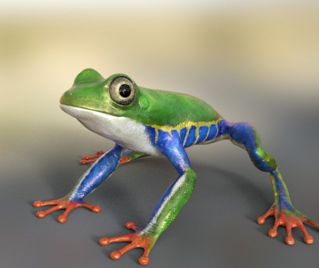 frog Modelo 3D .c4d .max .obj .3ds .fbx .stl .blend 