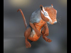 rodents squirrels 3D Model