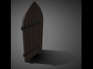 medieval door 3D 模型