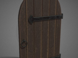 medieval door 3D 模型