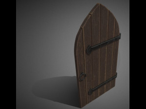 medieval door 3D 模型