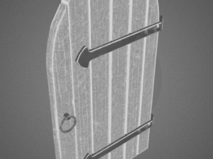 medieval door 3D 模型