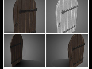 medieval door 3D Модель