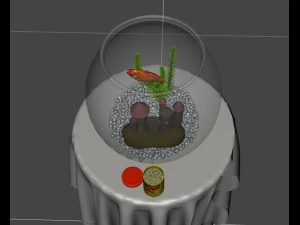 aquarium gold fisher 3d 3D Model