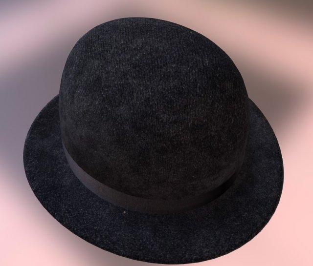 bowler hat sir vintage 3Dモデル .c4d .max .obj .3ds .fbx .stl .blend 