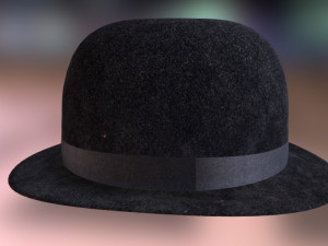 bowler hat sir vintage 3Dモデル