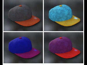cap young 5 colors unissex 3D Model