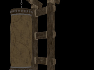 punching bag low decor 3D 모델