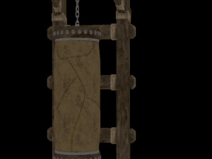 punching bag low decor 3D 모델