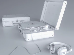 pink crosley 3D Model