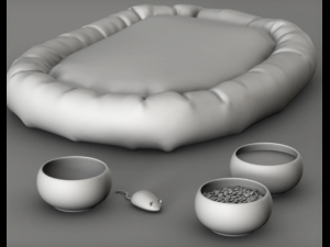 cat props accessories 3D Model