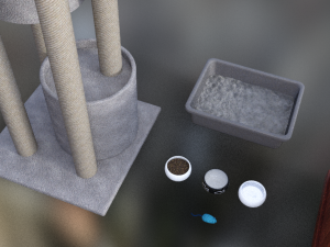 cat props accessories 3D Model