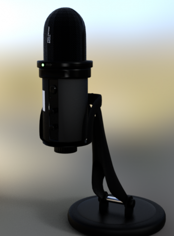microfone studio 3D Model .c4d .max .obj .3ds .fbx .stl .blend 