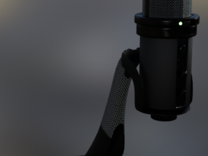 microfone studio 3D Model