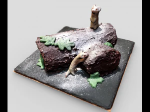 torta di natale Modello 3D