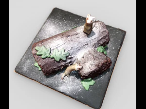 cake christmas 3D Model