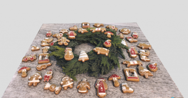 x-mas spirit decor 3D Model .c4d .max .obj .3ds .fbx .stl .blend 