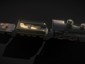 train kids toy west scene locomotive Model 3D
