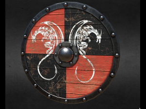 viking shield Modello 3D