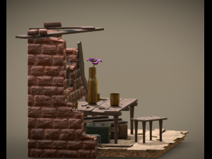 war and peace ambient 3D Model