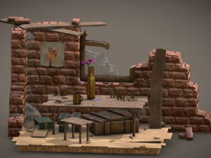 war and peace ambient 3D Model