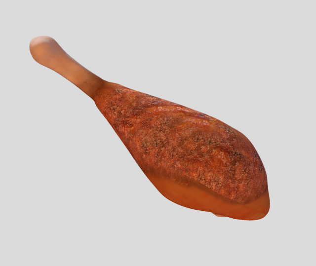 turkey food Modelo 3D .c4d .max .obj .3ds .fbx .stl .blend 