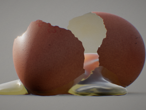 broken eggs 3D Model