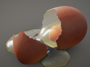 broken eggs 3D Model