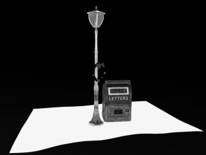 xmas small winter scene Model 3D