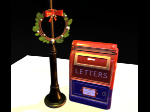xmas small winter scene Model 3D