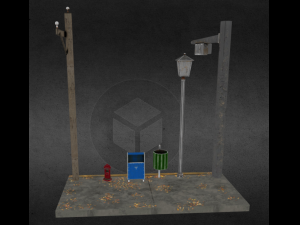 street assets 3D Modell