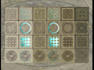 stone mandala pbr CG テクスチャ