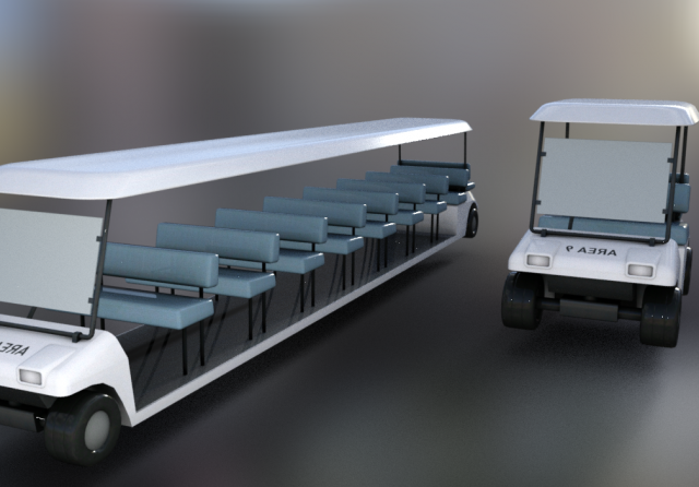 golf carts Modello 3D .c4d .max .obj .3ds .fbx .stl .blend 