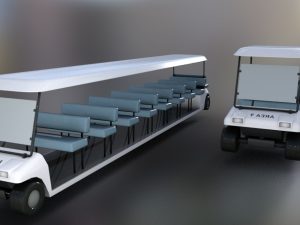 golf carts 3D 模型