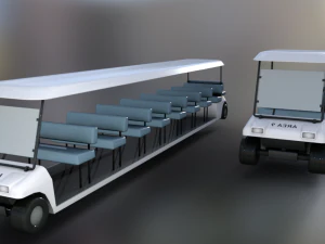 Golfwagen 3D Modell