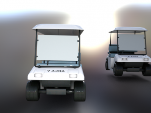 golf carts Modello 3D