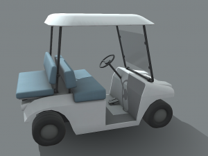 golf carts Modello 3D