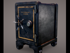 antique safe 3D Model