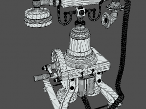 antique telephone Model 3D