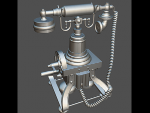 antique telephone Model 3D